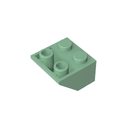 GDS-599 - Slope Inverted 45 Degrees 2 x 2 [Ovoid Bottom Pin, Bar-sized Stud Holes]