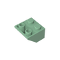 GDS-599 - Slope Inverted 45 Degrees 2 x 2 [Ovoid Bottom Pin, Bar-sized Stud Holes]
