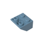 GDS-599 - Slope Inverted 45 Degrees 2 x 2 [Ovoid Bottom Pin, Bar-sized Stud Holes]