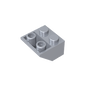 GDS-599 - Slope Inverted 45 Degrees 2 x 2 [Ovoid Bottom Pin, Bar-sized Stud Holes]