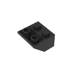 GDS-599 - Slope Inverted 45 Degrees 2 x 2 [Ovoid Bottom Pin, Bar-sized Stud Holes]