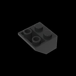 GDS-599 - Slope Inverted 45 Degrees 2 x 2 [Ovoid Bottom Pin, Bar-sized Stud Holes]