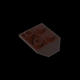 GDS-599 - Slope Inverted 45 Degrees 2 x 2 [Ovoid Bottom Pin, Bar-sized Stud Holes]