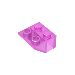 GDS-599 - Slope Inverted 45 Degrees 2 x 2 [Ovoid Bottom Pin, Bar-sized Stud Holes]