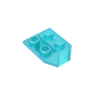 GDS-599 - Slope Inverted 45 Degrees 2 x 2 [Ovoid Bottom Pin, Bar-sized Stud Holes]