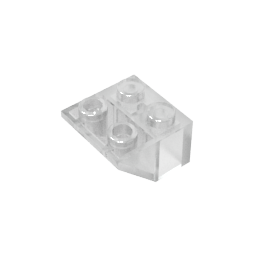 GDS-599 - Slope Inverted 45 Degrees 2 x 2 [Ovoid Bottom Pin, Bar-sized Stud Holes]