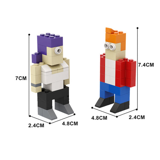 MOC-156603 Leela &amp; Fry - Futurama - Season 7 Episode 1 &quot Rebirth&quot