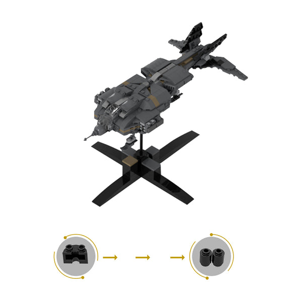 MOC-128254 Micro Aliens Series PART I : UD-4L Dropship Flying Type