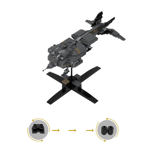 MOC-128254 Micro Aliens Series PART I : UD-4L Dropship Flying Type