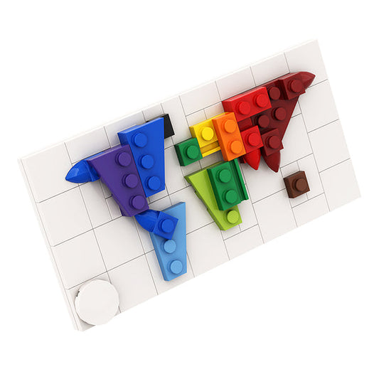 MOC A0958 A miniature map of the world
