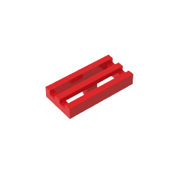 GDS-602 - Tile Special 1 x 2 Grille with Bottom Groove