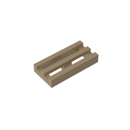GDS-602 - Tile Special 1 x 2 Grille with Bottom Groove