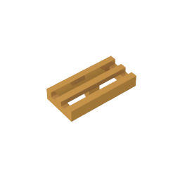 GDS-602 - Tile Special 1 x 2 Grille with Bottom Groove