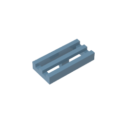 GDS-602 - Tile Special 1 x 2 Grille with Bottom Groove