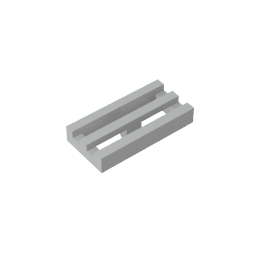 GDS-602 - Tile Special 1 x 2 Grille with Bottom Groove