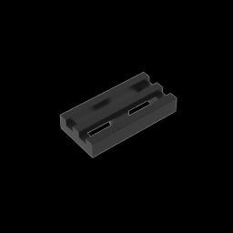 GDS-602 - Tile Special 1 x 2 Grille with Bottom Groove