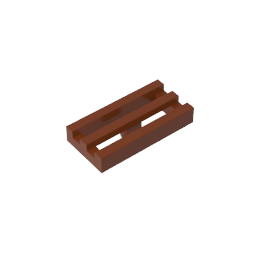 GDS-602 - Tile Special 1 x 2 Grille with Bottom Groove