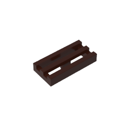 GDS-602 - Tile Special 1 x 2 Grille with Bottom Groove