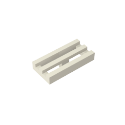 GDS-602 - Tile Special 1 x 2 Grille with Bottom Groove
