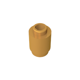 GDS-605 - Brick Round 1 x 1 Open Stud