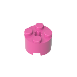 GDS-607 - Brick Round 2 x 2 with Axle Hole