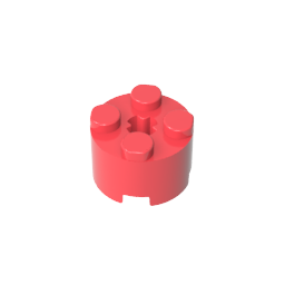 GDS-607 - Brick Round 2 x 2 with Axle Hole