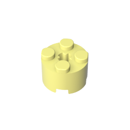 GDS-607 - Brick Round 2 x 2 with Axle Hole