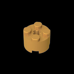 GDS-607 - Brick Round 2 x 2 with Axle Hole