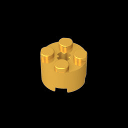 GDS-607 - Brick Round 2 x 2 with Axle Hole