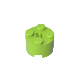 GDS-607 - Brick Round 2 x 2 with Axle Hole