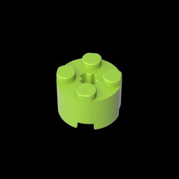 GDS-607 - Brick Round 2 x 2 with Axle Hole
