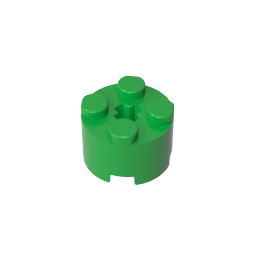 GDS-607 - Brick Round 2 x 2 with Axle Hole