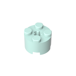 GDS-607 - Brick Round 2 x 2 with Axle Hole