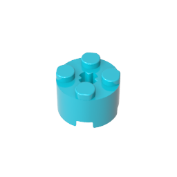 GDS-607 - Brick Round 2 x 2 with Axle Hole