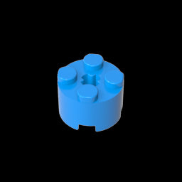 GDS-607 - Brick Round 2 x 2 with Axle Hole