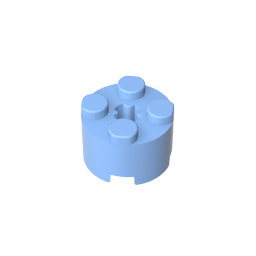 GDS-607 - Brick Round 2 x 2 with Axle Hole