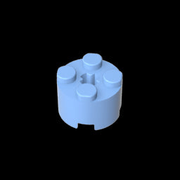 GDS-607 - Brick Round 2 x 2 with Axle Hole