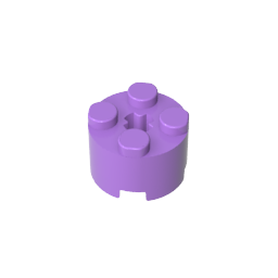 GDS-607 - Brick Round 2 x 2 with Axle Hole