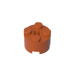GDS-607 - Brick Round 2 x 2 with Axle Hole