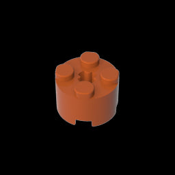 GDS-607 - Brick Round 2 x 2 with Axle Hole