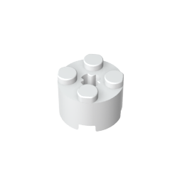 GDS-607 - Brick Round 2 x 2 with Axle Hole