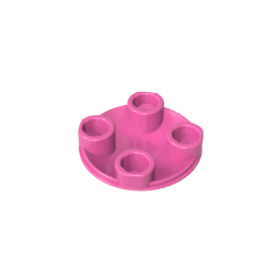 GDS-608 - Plate Round 2 x 2 with Rounded Bottom [Boat Stud]