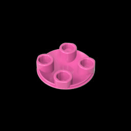 GDS-608 - Plate Round 2 x 2 with Rounded Bottom [Boat Stud]
