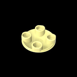 GDS-608 - Plate Round 2 x 2 with Rounded Bottom [Boat Stud]