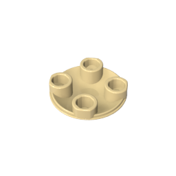 GDS-608 - Plate Round 2 x 2 with Rounded Bottom [Boat Stud]