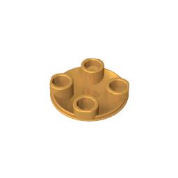 GDS-608 - Plate Round 2 x 2 with Rounded Bottom [Boat Stud]