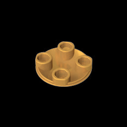 GDS-608 - Plate Round 2 x 2 with Rounded Bottom [Boat Stud]
