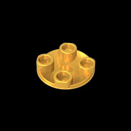 GDS-608 - Plate Round 2 x 2 with Rounded Bottom [Boat Stud]