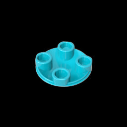 GDS-608 - Plate Round 2 x 2 with Rounded Bottom [Boat Stud]