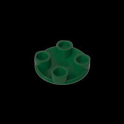 GDS-608 - Plate Round 2 x 2 with Rounded Bottom [Boat Stud]